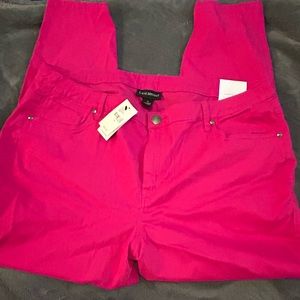 Lane Bryant Mid Rose Skinny Jeans-Pink